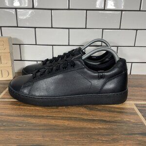 Vionic Mahoney Mable Womens Size 8 Shoes Black Leather Occupational Sneakers